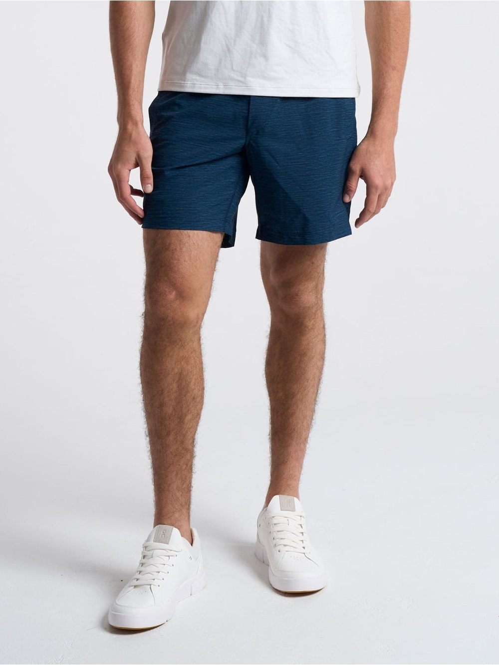 Birddogs Art Fartknockers Navy Heather Athletic Performance Shorts — Size Large